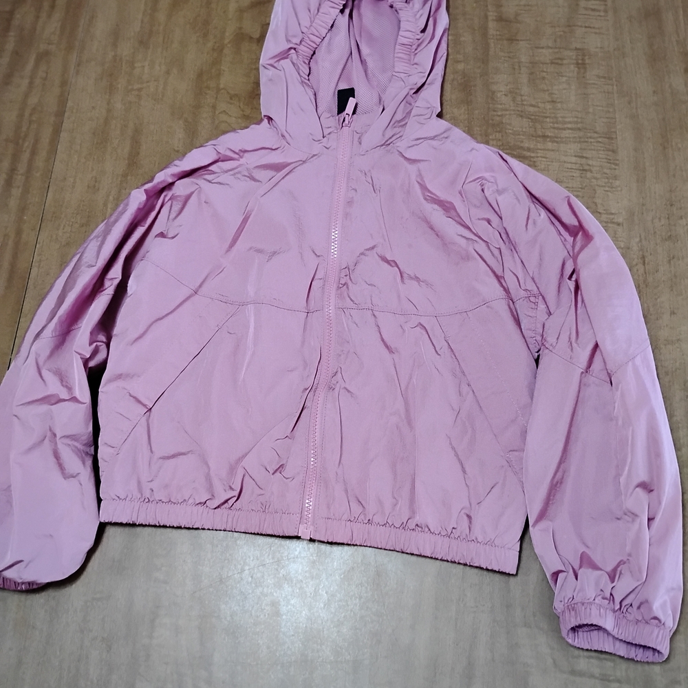 All In Motion Light Pink Hooded Windbreaker Jacket